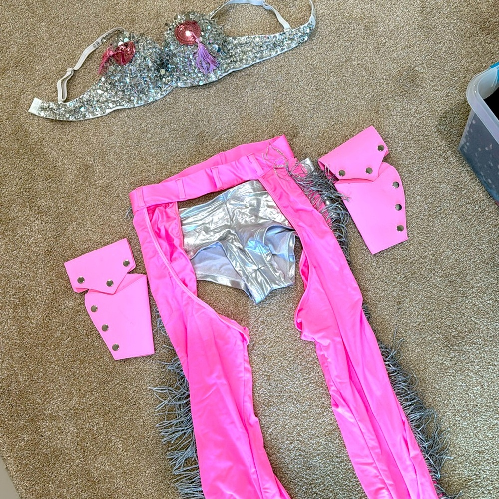 Dolls kill giddy up rhinestone cowgirl costume set